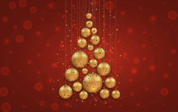 新年あけましておめでとうございます冬クリスマス招待状カード背景のベクトル現代のクリスマスまたは 2018. — ストックベクタ