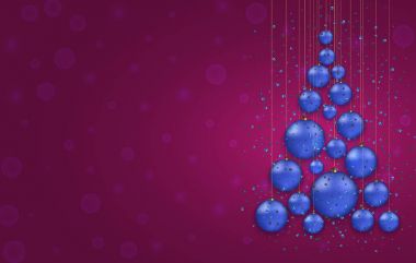 Vektör modern Noel veya 2018 Happy New Year kış tatil davetiye