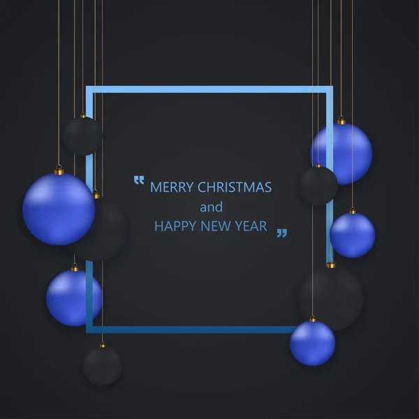 Vektorové moderní vánoční nebo 2018 šťastný nový rok zimní dovolená Pozvánka — Stockový vektor