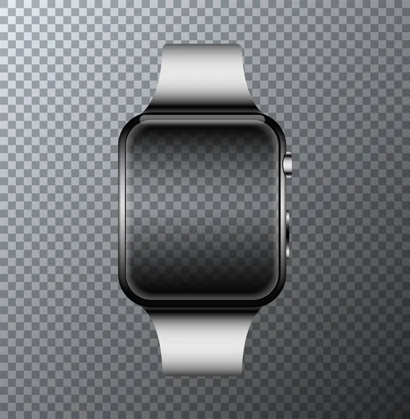 Vector modern smartwatch pictogram op transparante achtergrond. — Stockvector