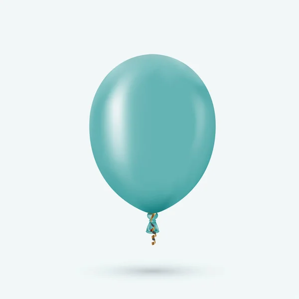 벡터 현대 광택 헬륨 풍선 생일 디자인에 대 한 — 스톡 벡터
