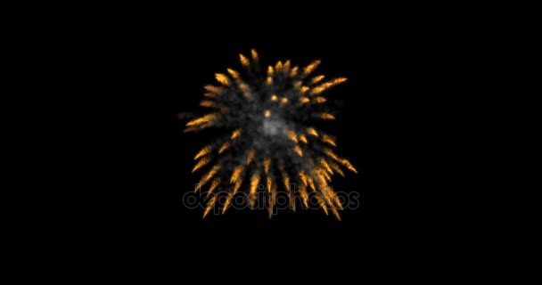 Animatie moderne vuurwerk achtergrond. — Stockvideo