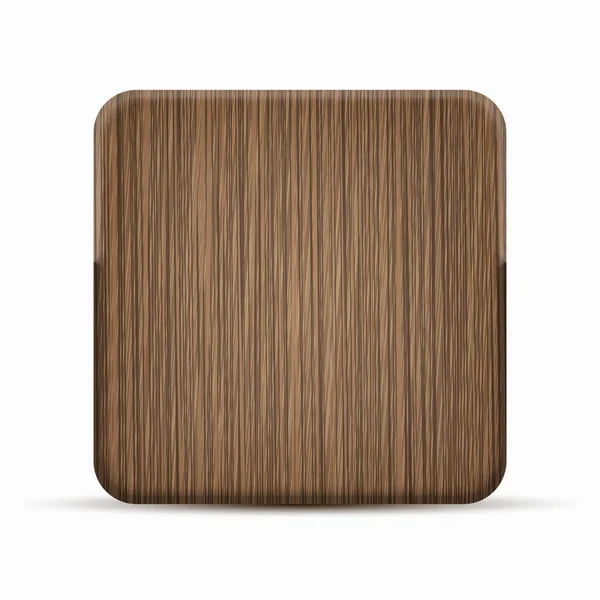 Vector icono de madera moderna sobre fondo blanco . — Vector de stock