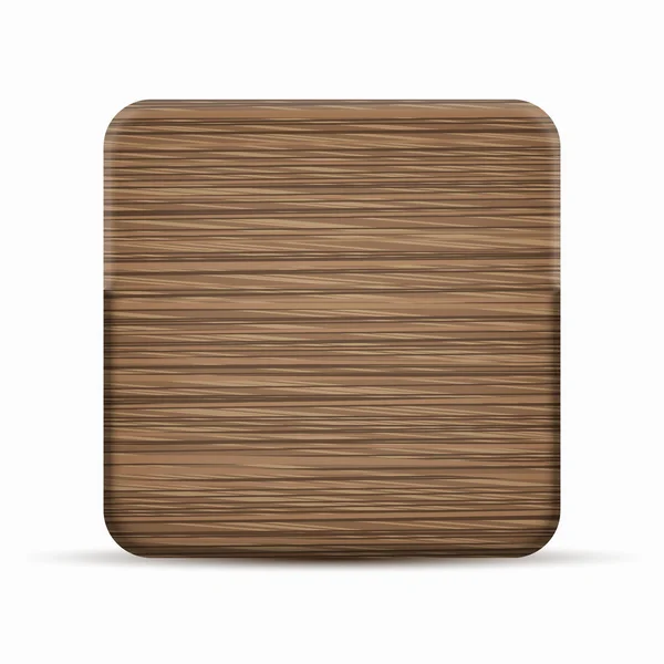 Vector icono de madera moderna sobre fondo blanco . — Vector de stock