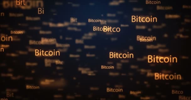 Boucle Bitcoin fond crypto-monnaie — Video
