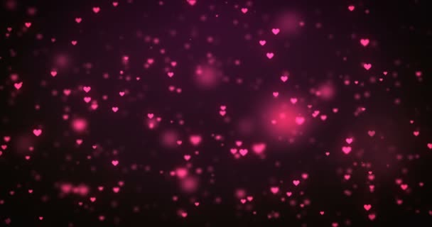 Boucle déplacement icônes coeur orange 