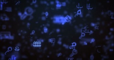 Döngü Emlak simgeleri arka plan taşındı