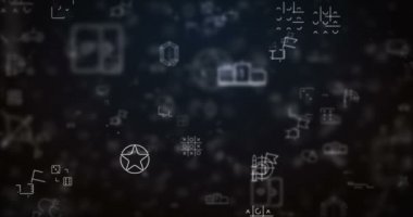 Döngü video oyun simgeleri arka plan taşındı