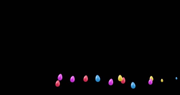 Abstraktní pozadí pohybu velikonoční vejce — Stock video