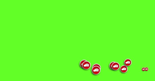 animation moderne abstrait bulle parole icônes mouvement arrière-plan .