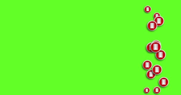 animation moderne abstrait film icônes mouvement arrière-plan .