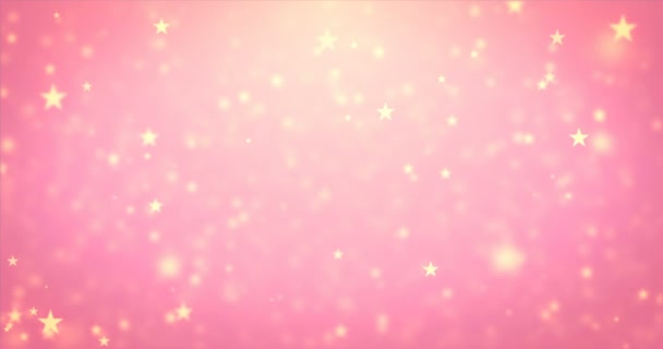 Lus schoonheid ster deeltjes verplaatsen — Stockvideo