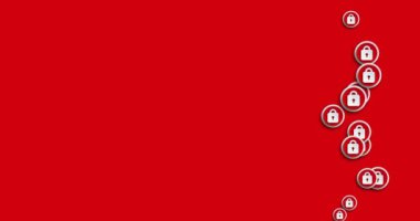 animasyon modern soyut kilit simgeleri hareketli arka plan.