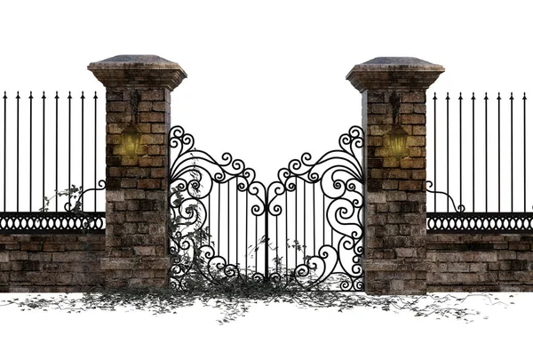 Иллюстрация Каменных Железных Ворот — стоковое фото