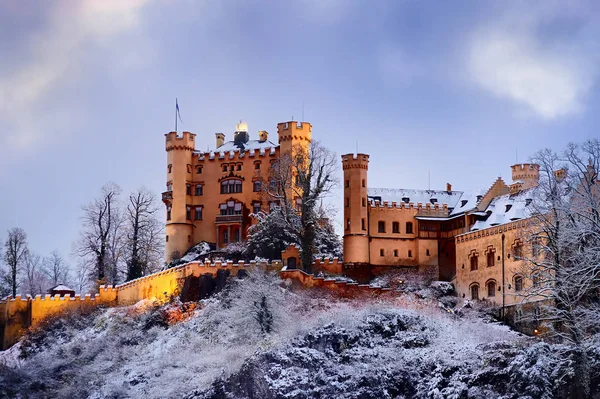 Замок Хоэншвангау, Романский дворец Возрождения, Фуссен, Бавария, Германия — стоковое фото
