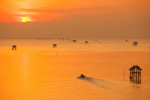 Sunrise, Bang Taboon jihu Thajska — Stock fotografie