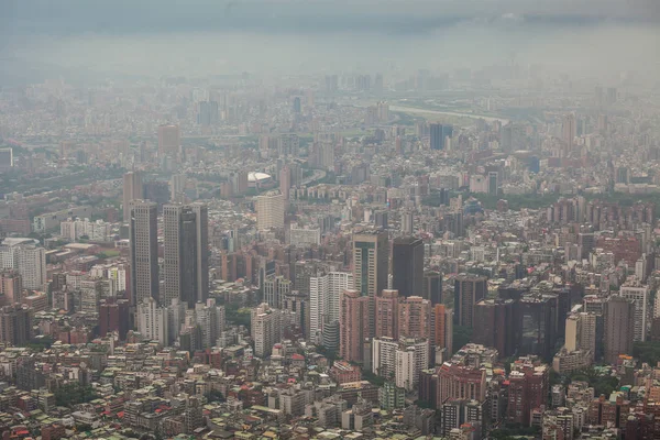 Vista aérea de la ciudad de Taipei en Taiwán —  Fotos de Stock