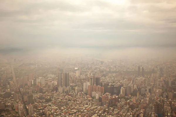 Vista aérea de la ciudad de Taipei en Taiwán —  Fotos de Stock