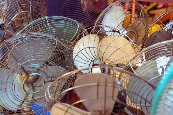 Dirty old vintage metal fan — Stock Photo, Image