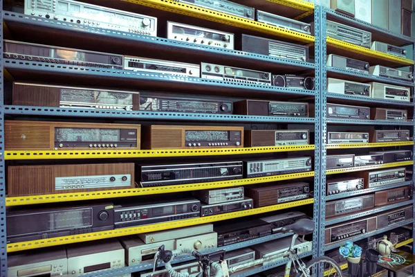 Group of Vintage retro Radio — Stock Photo, Image