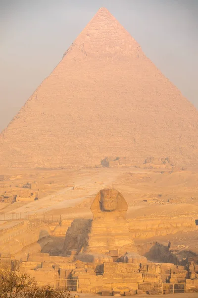 위대한 피라미드와 스핑크스 — 스톡 사진