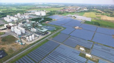 güneş pili çiftlik