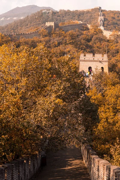 Grande Muralha da China no outono — Fotografia de Stock