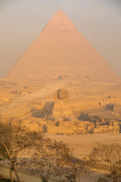大金字塔在日落 — 图库照片