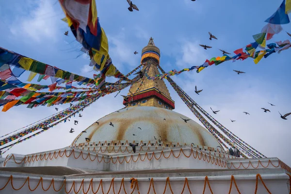Boudhanath stupa στο kathmandu nepal — Φωτογραφία Αρχείου