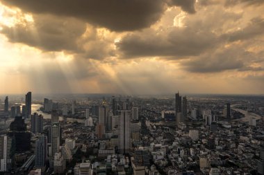 bangkok şehir havadan görünümü