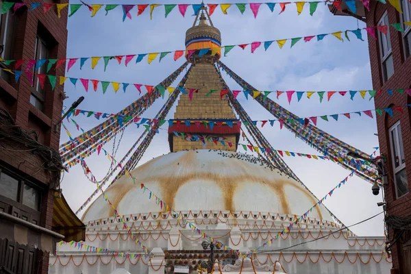Boudhanath stupa i Katmandu nepal — Stockfoto