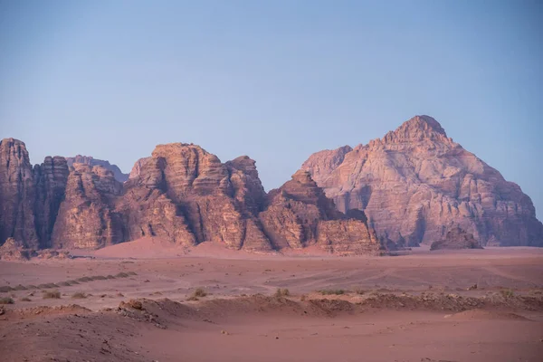 Jordanian desert mountain in Wadi Rum, Jordan