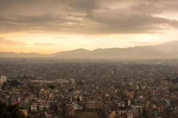 Letecký Pohled Město Kathmandu Nepálu — Stock fotografie