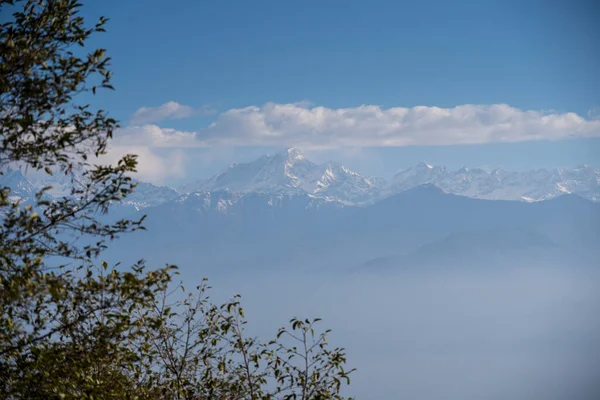 Himalaya Mountains Clouds Nepal — Stockfoto