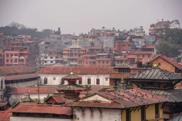 尼泊尔首都加德满都的Pashupatinath寺 — 图库照片