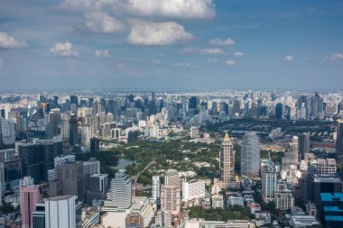 Tayland 'ın Bangkok şehrinin hava manzarası