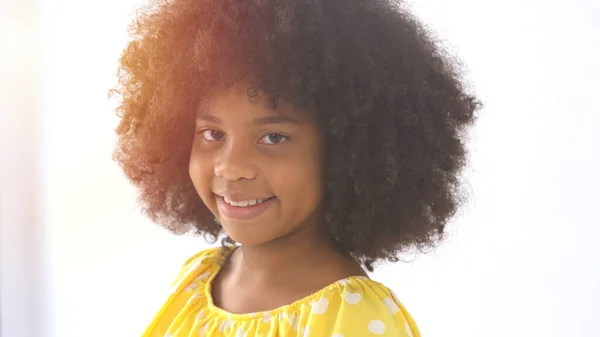 Portrait Happy Little Smile African Girl — Stock Photo, Image