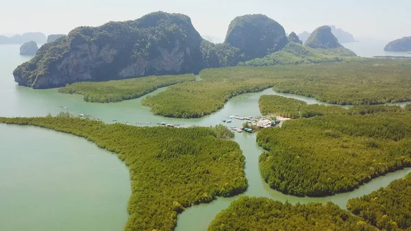 Όμορφη Θέα Του Κόλπου Phang Nga Στο Samed Nang Chee — Φωτογραφία Αρχείου