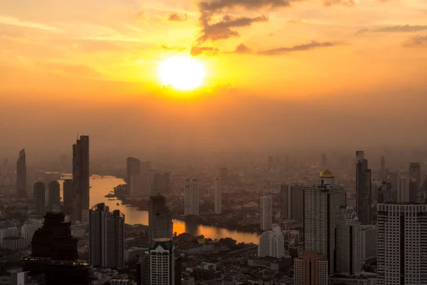 Aerial View Bangkok City Thailand — Stockfoto