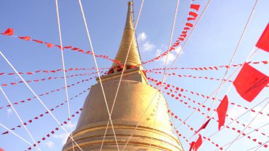 Wat Saket 'teki Altın Dağ, Bangkok Tayland' ın Seyahat Tarihi