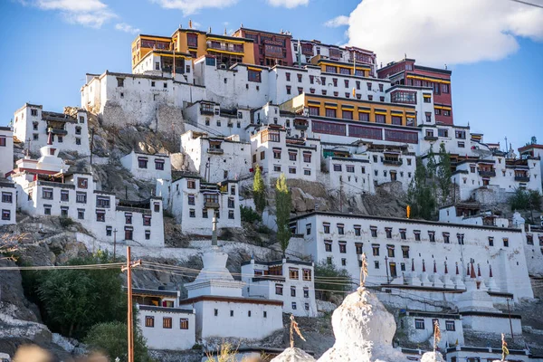 Thiksey Klooster Met Blauwe Lucht Leh Ladakh India — Stockfoto