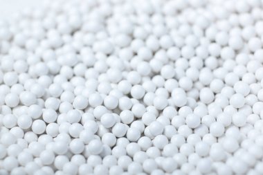 Background of white balls. airsoft 6mm clipart