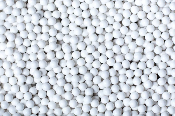 Antecedentes de bolas brancas. airsoft 6mm — Fotografia de Stock