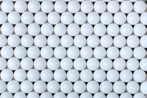 Fondo de bolas blancas. airsoft 6mm . — Foto de Stock