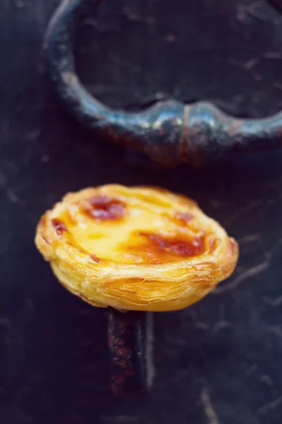 Sobremesa portuguesa pastel de nata — Fotografia de Stock