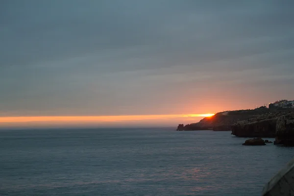Puesta de sol en el océano, Portugal — Foto de Stock