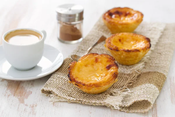 Bolo português pastel de nata — Fotografia de Stock