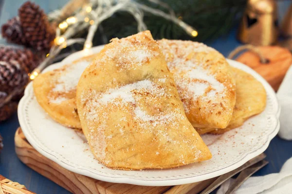 Portuguese Christmas cookies on plate — Stock Photo, Image