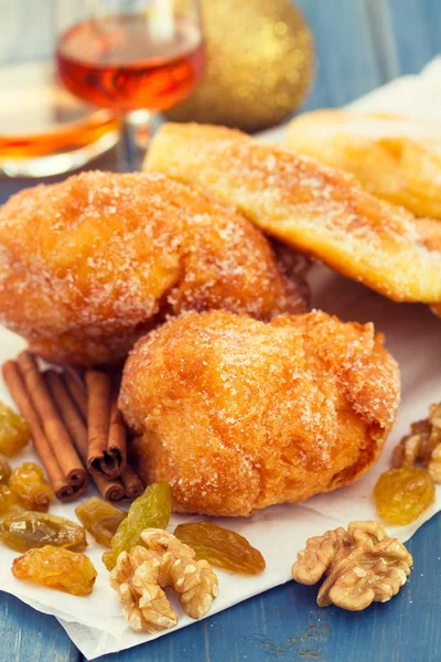 Biscotti tipici portoghesi Sonhos — Foto Stock