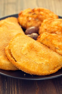 tipik Portekizce aperatif ricoes de carne  